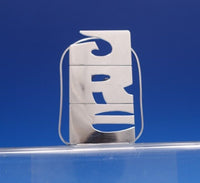 Leonore Doskow Sterling Silver Letter Holder Handwrought 3 1/4" x 2 1/2" (#7884)