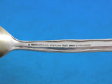 Lap Over Edge Acid Etched Tiffany Sterling Grapefruit Spoon GW Buffalo Grass 6"