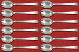 Continental by International Sterling Silver Ice Cream Dess. Fork Custom Set 12p