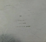 Art Silver Shop Chicago Sterling Silver Tea Tray Oval Handmade Arts Crafts #3360