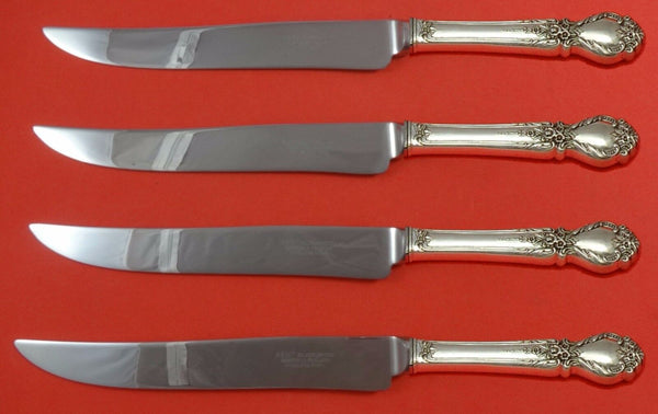 Brocade by International Sterling Silver Steak Knife Set 4pc Texas Sized Custom