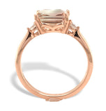 14k Rose Gold 1.49 Carat Genuine Natural Oregon Sunstone Diamond Ring (#J7556)