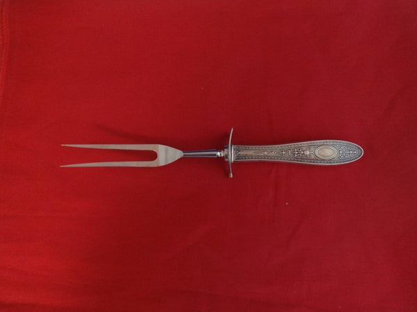 Wedgwood by International Sterling Silver Roast Carving Fork 11 1/4"