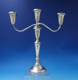 Empire Sterling Silver Candelabra 3-Light #670 12 1/2" x 11" c.1940 (#5874)