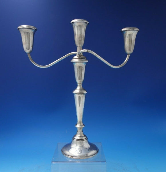 Empire Sterling Silver Candelabra 3-Light #670 12 1/2" x 11" c.1940 (#5874)
