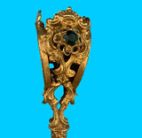 Gilt Bronze Tussie Mussie Posey Posy Holder with Flirting Mirrors (#J1300)