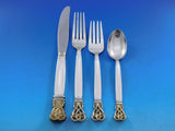 Celtic Weave Gold by Towle Sterling Silver Flatware Set for 12 Service 65 pieces