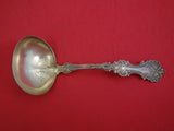 Pompadour by Whiting Sterling Silver Gravy Ladle w/ Design on Bowl 7 1/4"