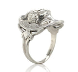 Sterling Kalo Lady Liberty Coin Ring Handwrought by Bjarne Axness 6.25 (#J6851)