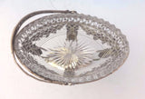 German .800 Silver Sweet Meat Dish Raised w/Bowl & Vine & Grape Motif (#0046)