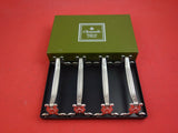 Vendome by Christofle Silverplate Knife Rests Never Used Set of 4 in Box