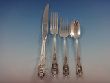 Rose Point by Wallace Sterling Silver Flatware Set For 8 Service 57 Pieces