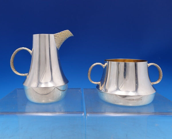 Christopher N. Lawrence English Estate Sterling Silver Sugar Creamer 2pc (#7398)