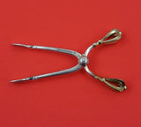Golden Crown by W and S Sorensen Sterling Silver Sugar Nips 4 1/4" Serving