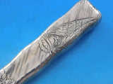 Lap Over Edge Acid Etched by Tiffany Sterling Silver Buffet Fork HH WS w/ Cicada