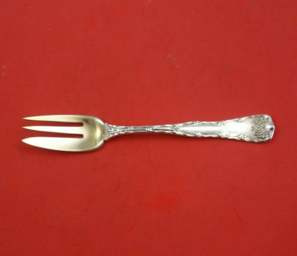 Wave Edge by Tiffany and Co Sterling Silver Caviar Fork Gold Washed FH 6"