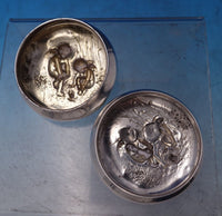 Unger Sterling Silver Dresser Jar Cover Pair (Covers Only) #7631 (#7473)