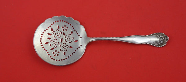 Lancaster by Gorham Sterling Tomato Server Pierced w/ Flowers Scalloped 7 1/2"