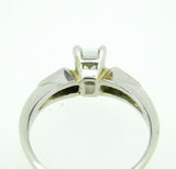 Platinum Genuine Natural Diamond Ring 2/3ct Specialty Emerald Cut (#J748)