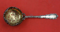 Waverly by Wallace Sterling Silver Tea Strainer Gold Wash 5 1/2"