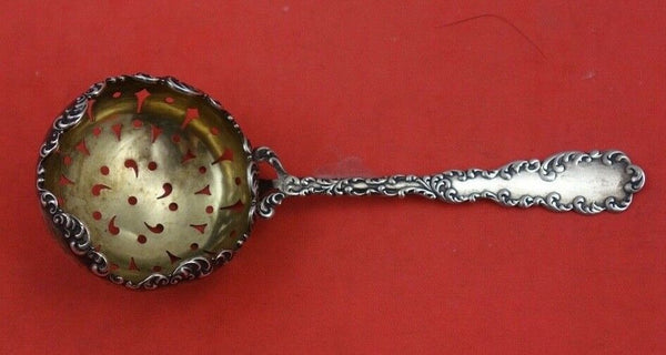 Waverly by Wallace Sterling Silver Tea Strainer Gold Wash 5 1/2"