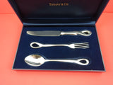 Padova by Tiffany and Co Sterling Junior Set 3-pc in original box knife 7 1/4"