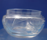 Blossom by Webster Sterling Silver Engraved Crystal Jelly Jar w/ Flowers (#7262)