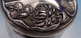 Simons Bros Sterling Silver Dresser Jar with glass Nouveau Woman (#9149)