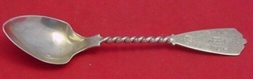 Coin by H&S Sterling Silver Ice Cream Spoon Brite-Cut/Twist Handle 5 7/8"