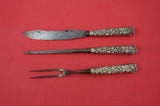 Repousse by Jacobi and Jenkins Sterling Silver Steak Carving Set 3-pc 9"