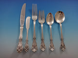 Chateau Rose by Alvin Sterling Silver Flatware Set For 8 Service 53 Pieces