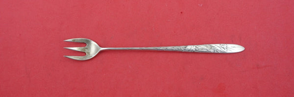 Lap Over Edge Acid Etched by Tiffany & Co Sterling Cocktail/Oyster Fork w/ frog