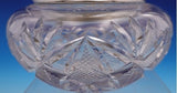 Gorham Sterling Silver Powder Jar with Cut Crystal Bright Cut Flowers (#9146)