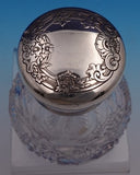 Gorham Sterling Silver Cut Crystal Glass Perfume Bottle D1668 Floral (#9145)