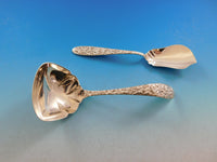 Southern Rose by Manchester Sterling Silver Flatware Set for 12 Service 57 pcs