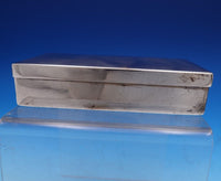 Mappin and Webb English Victorian Sterling Silver Box Double Hinge Lid (#7947)