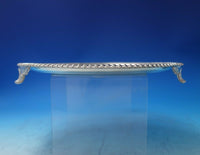 Gadroon by Unknown Sheffield Silverplate Salver Tray w/Crest 10" x 3/4" (#5919)