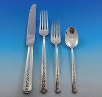 Rambler Rose by Towle Sterling Silver Flatware Set for 12 Service 59 Pcs Dinner