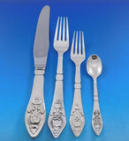 Fuchsia by Georg Jensen Klokke Sterling Flatware Service Set Rare 108 pieces