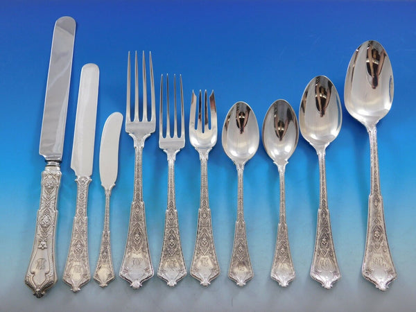 Persian by Tiffany and Co Sterling Silver Flatware Set 12 Service 122 pcs Dinner