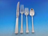 Compton Thread by Blackinton Towle Sterling Silver Flatware Set Service 34 pcs