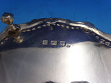English Georgian Sterling Silver Salver Tray w/Rosettes Swags Applied Feet #8630