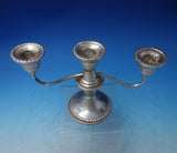 English Gadroon by Gorham Sterling Silver Candelabra 3-Light #909-1 c.1940 #5850