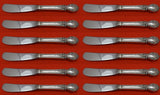 Brocade by International Sterling Silver Butter Spreader HH Paddle Set 12 pcs 6"