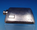 Sterling Silver Flask with Bark Design 7/16 Pint 5 3/4" x 4" 6.1 ozt. (#8282)