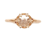 Victorian 14k Yellow Gold .37ct Rose Cut Genuine Natural Diamond Ring (#J7484)