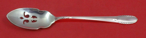 Trousseau by International Sterling Silver Olive Spoon Pierced 5 3/4" Custom