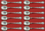 Old Atlanta by Wallace Sterling Silver Ice Cream Dessert Fork Custom Set 12 pcs