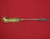 Cat Tails by Durgin Sterling Silver Horseradish Scoop Gold Washed 6 1/4" Figural