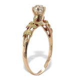 Victorian 14k Yellow Gold .60ct Genuine Natural Diamond Ring GIA Report (#J7498)